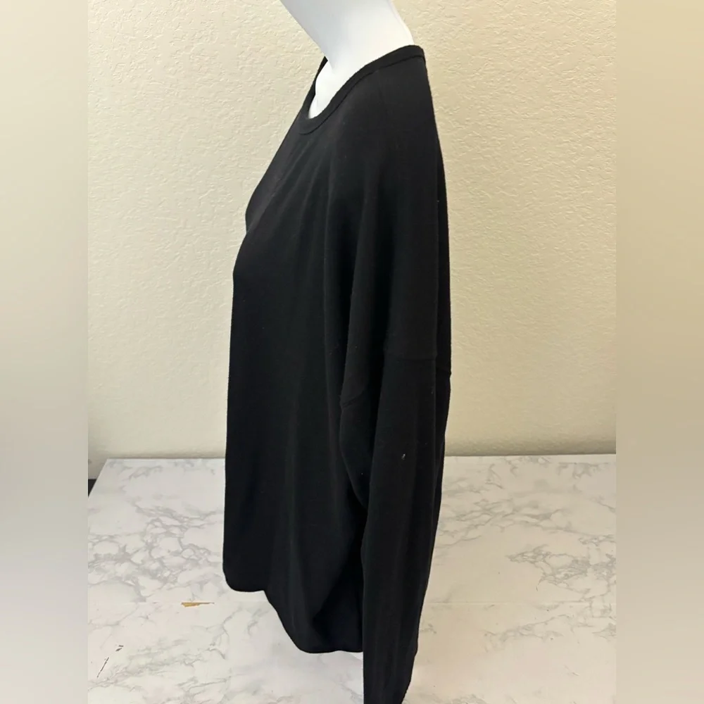 Old Navy Active Go-Dry women's sz L black LS low back shirt Pullover Top - Picture 2 of 5